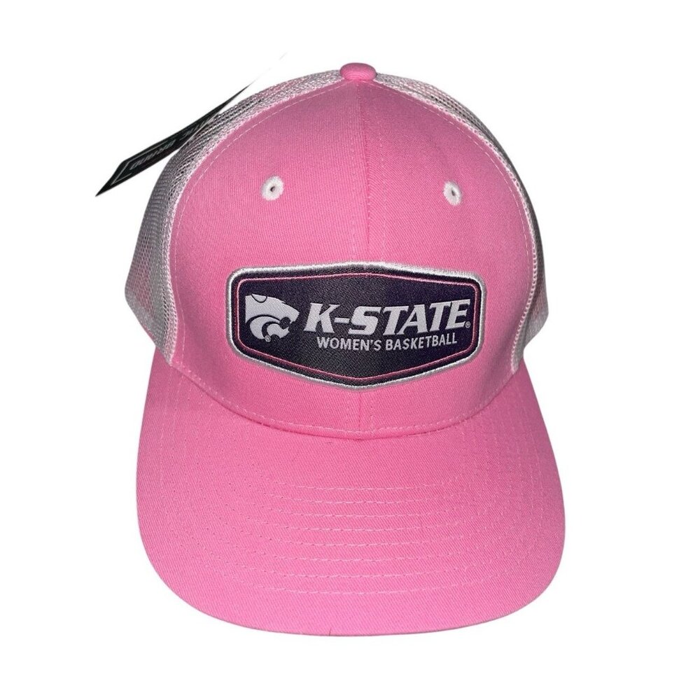 Embroidered Wildcats K-State Women's Basketball Mesh Hat Cap Pink